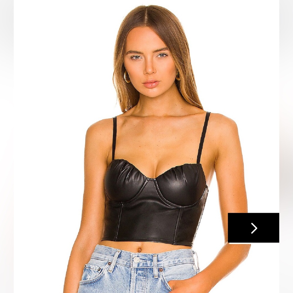 💥💥SALE!!💥💥 Superdown Rylee black cropped bustier corset top - never worn
